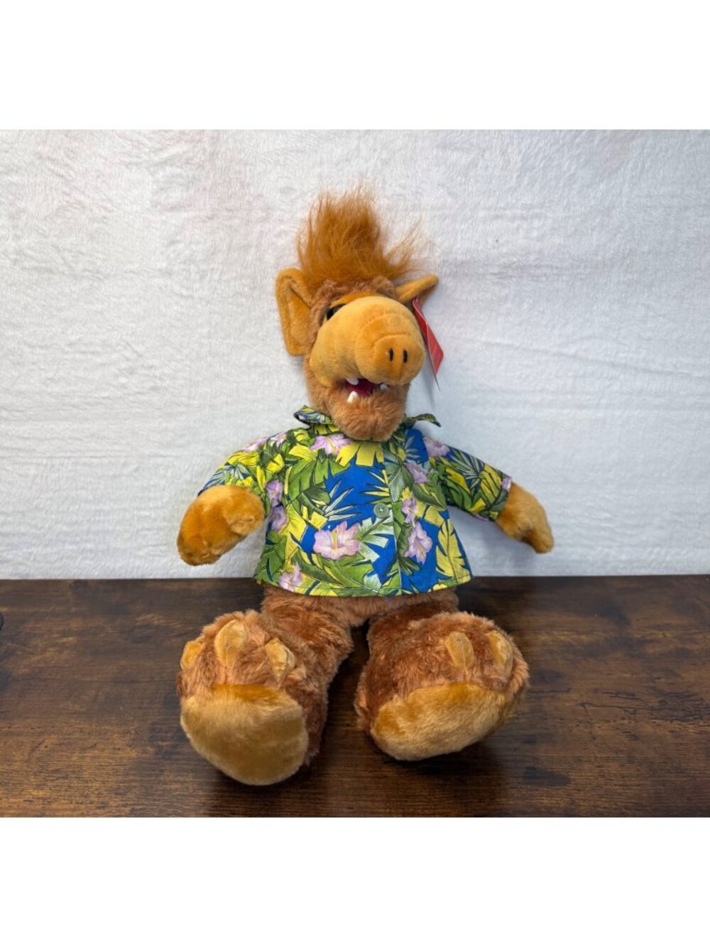Vintage 2002 ALF Plush Toy In Hawaiian Shirt Nostalgic Collectible 18"
